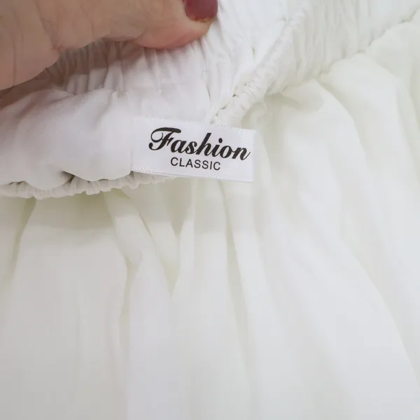 Fashion Classic Shorts Womens M Bubble Hem White Coquette Balletcore Excellent - Image 2