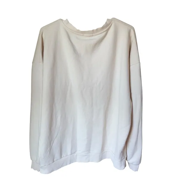 NUUDS Beige‎ Oversized Crewneck Sweatshirt Est. 2022 Birthday Drop XL - Image 2