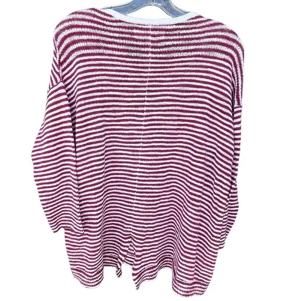Loft size M striped oversized cotton nylon sweater - Image 2