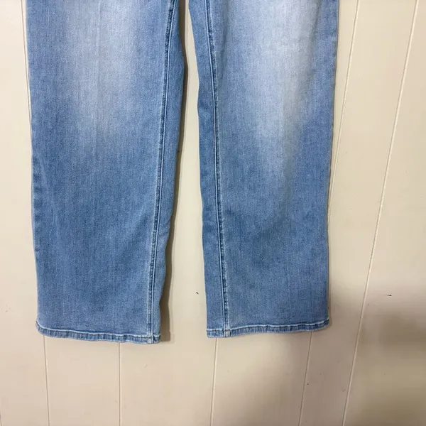 Mica Los Angeles Super High Rise Straight Leg Jeans Size 31 Loose Fit - Image 5