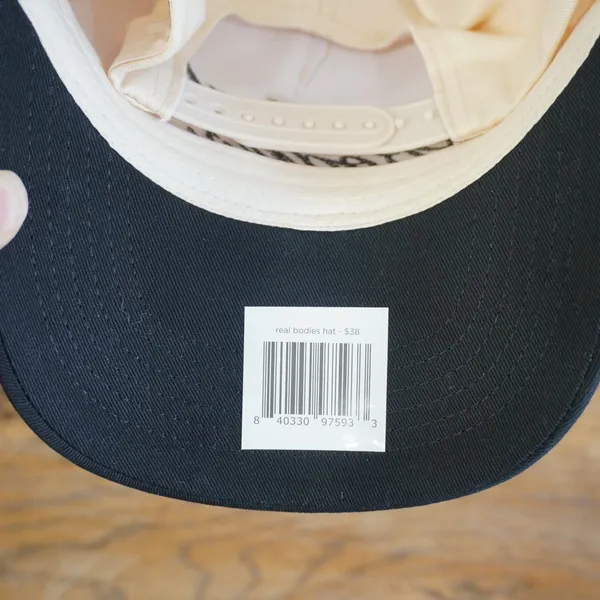 Nuuds Real Bodies Look Good Nuud Trucker Hat‎ Snapback Cream Black Cap Casual - Image 5