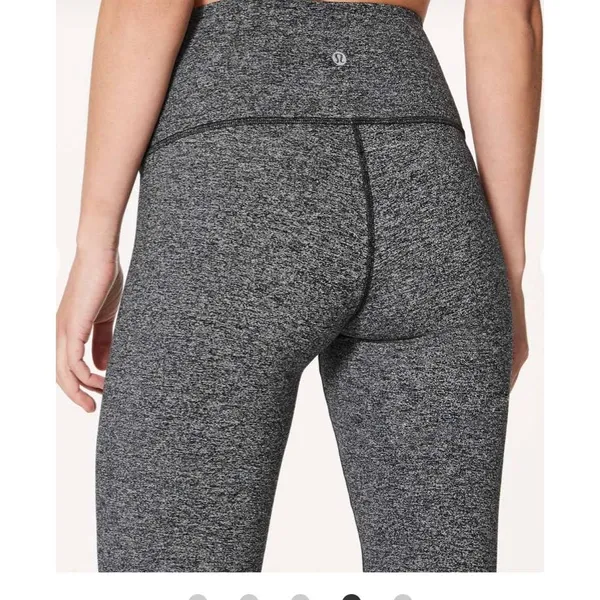 Lululemon Wunder Under Hi-Rise Tight *28" Heathered Black #4 - Image 5