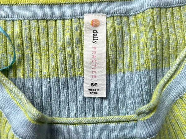 Daily Practice by Anthropologie Tuvalu Cropped Sweater Sz S Green Blue‎ - Image 9