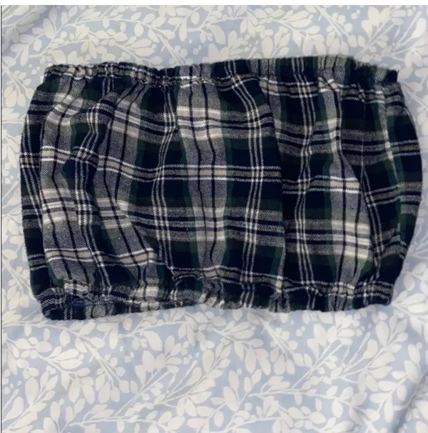 Urban Renewal Urban Outfitters Plaid Tube Top - Image 2