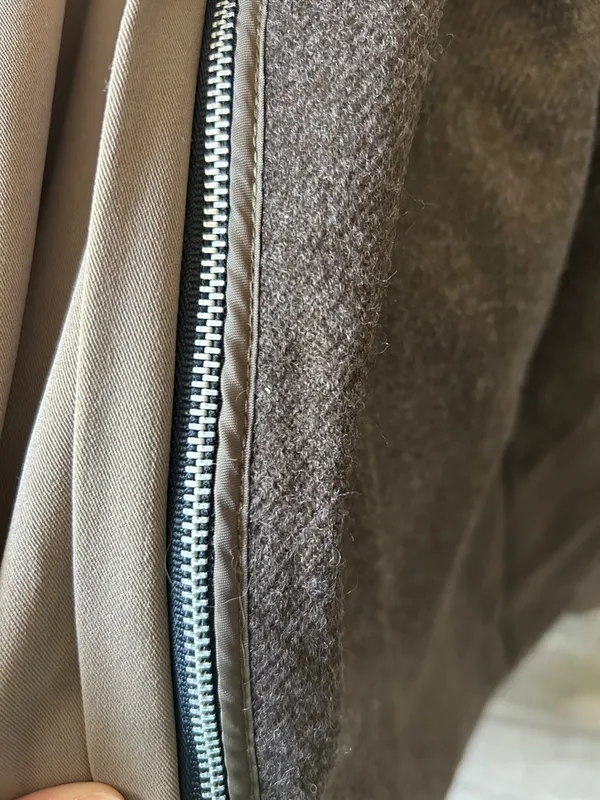 Gallery Taupe Trench Coat - Image 6