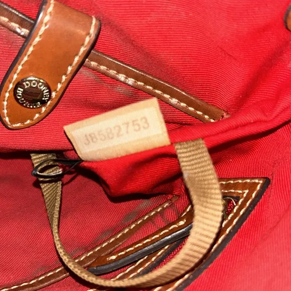 Dooney & Bourke Vintage Beige Pebbled Leather Crossbody - Image 14