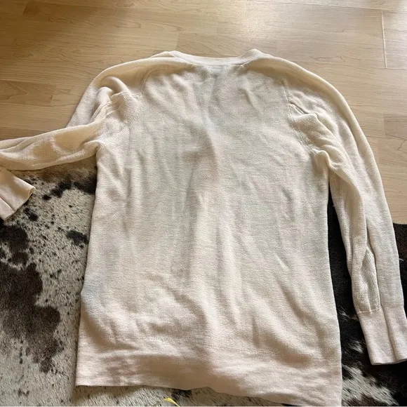 RAG & BONE Cream‎ Fine Wool Button Front Cardigan Size XS - Image 10