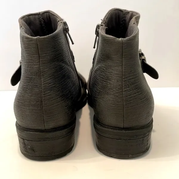 Baretraps- Black Ankle Bootie Style Yulia with Silver Buckle Detail- Size 8.5 - Image 2