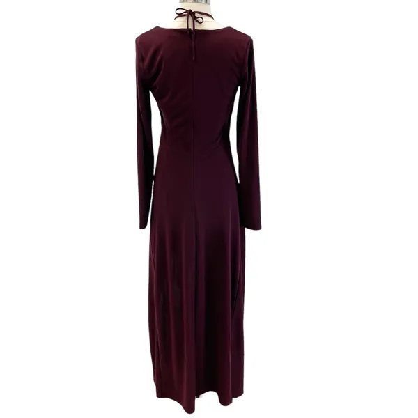 Nicholas Noel Womens US 4 Gown Maxi Dress Purple Center Cutout Special Occasion‎ - Image 4