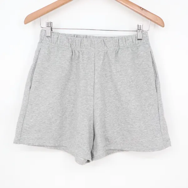 Fisoew Two Piece Set Womens Medium Light Gray Cotton Slash Pockets Activewear - Image 6