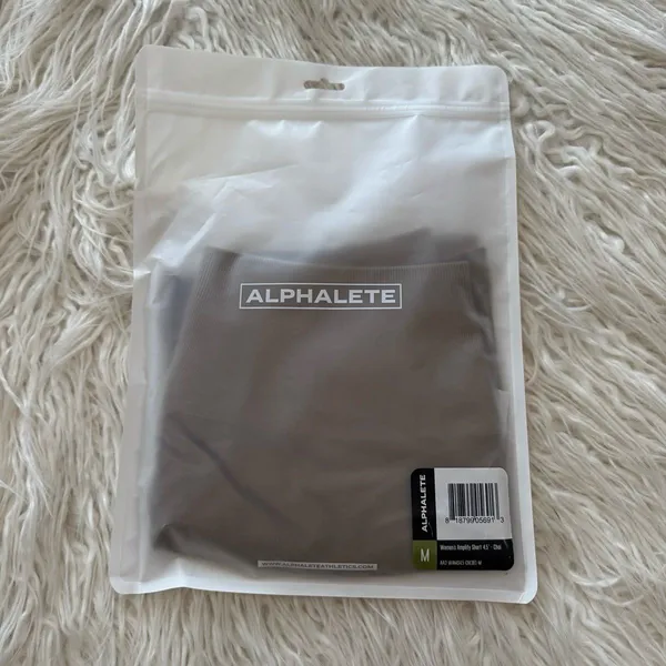 Alphalete Amplify Ultra High Rise Biker Short 4.5” Chai Size Medium - Image 2