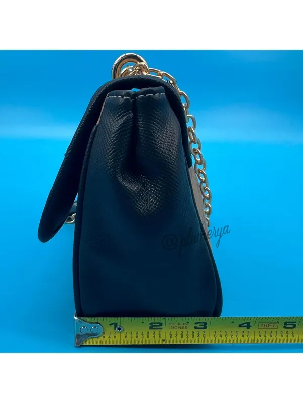 Bebe Leilani Monogram Women's Y2K Faux Leather Crossbody Bag with Gold Hardware - Image 7