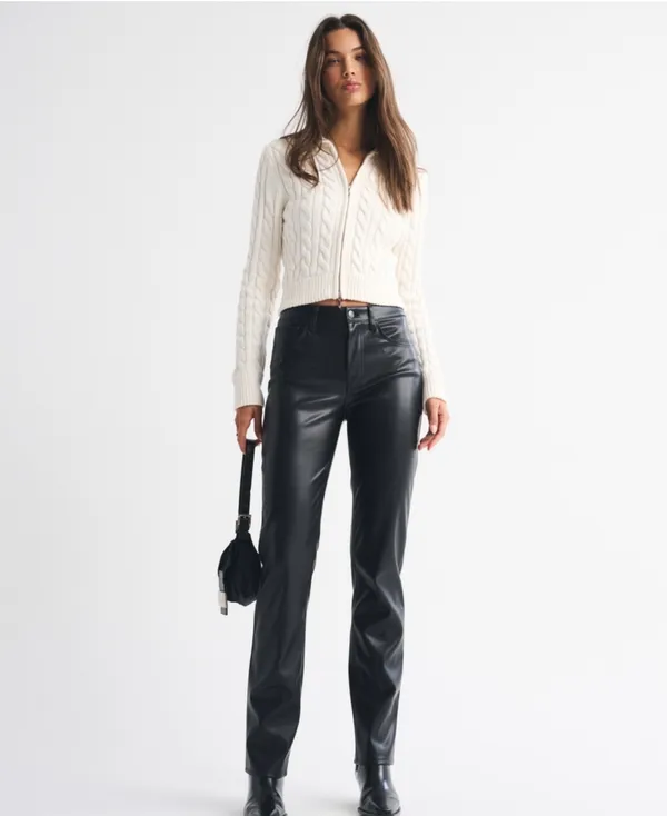 Abercrombie Vegan Leather Pants - Image 3