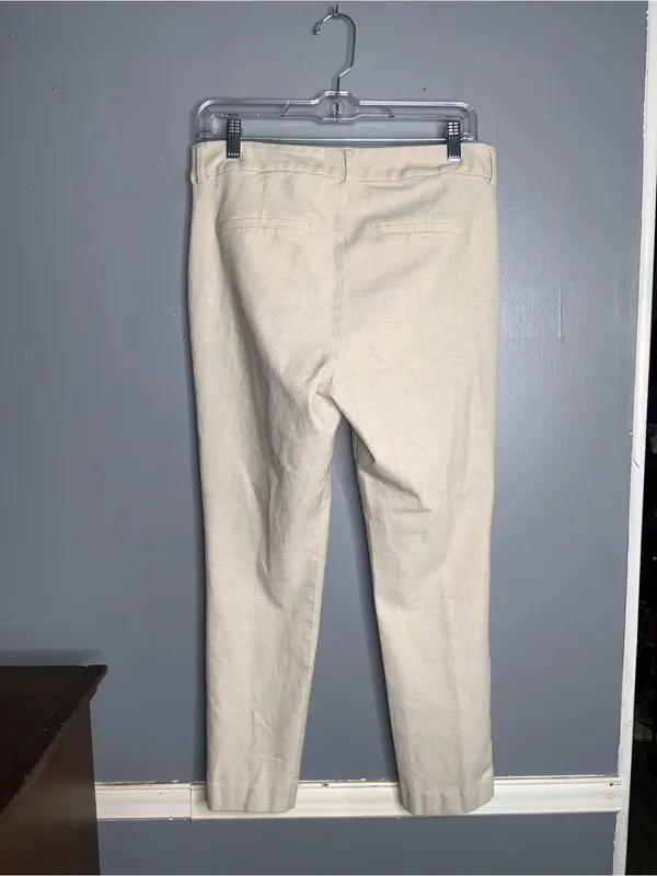 Old Navy Light Beige High Rise Pixie Skinny Stretch Pants Size 10 - Image 5