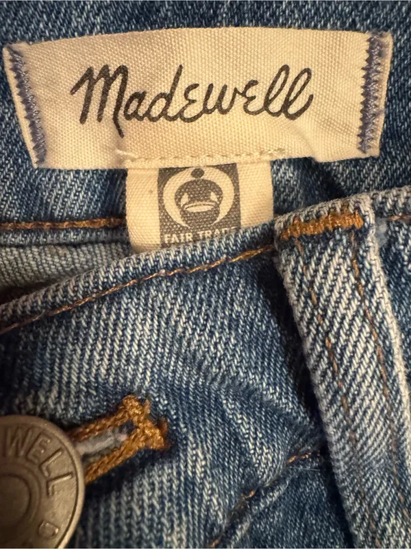 Madewell The Perfect Vintage Jean Size 26 Distressed Raw Hem EUC - Image 3