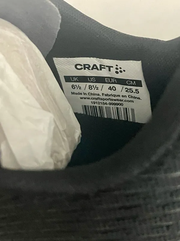 Craft Pro Endur Distance Women's Running Shoes Black White 8.5 NWT - Image 3