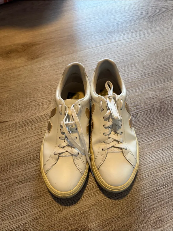 Veja Esplar Leather White Platine Sneakers - Image 8