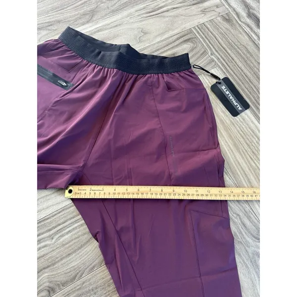 Alphalete Women’s Infinity Studio Pants - Burgundy, Size Medium - Image 8