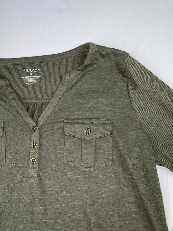 Long sleeve blouse Green Size M - Image 6
