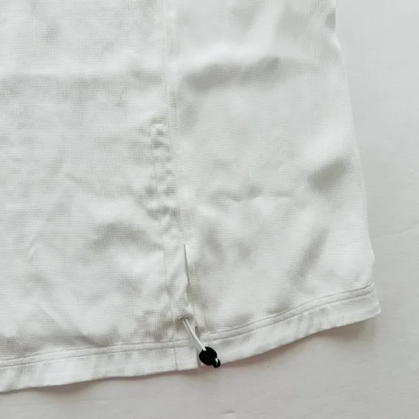 Lululemon LAB White Crinkle Sheer Tank Top Size 14 Avante Garde Casual - Image 3