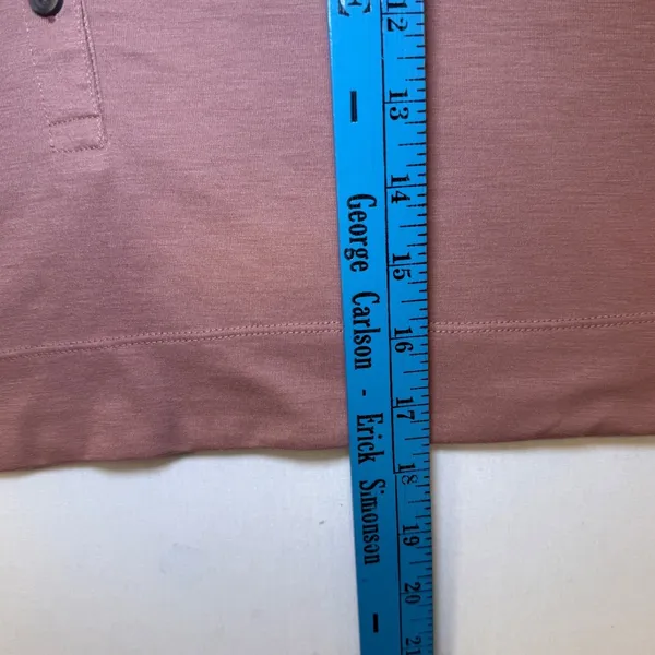 Vuori Womens Avalon Long Sleeve Henley Crop Mauve Brown Pink Size M Relaxed Fit - Image 7