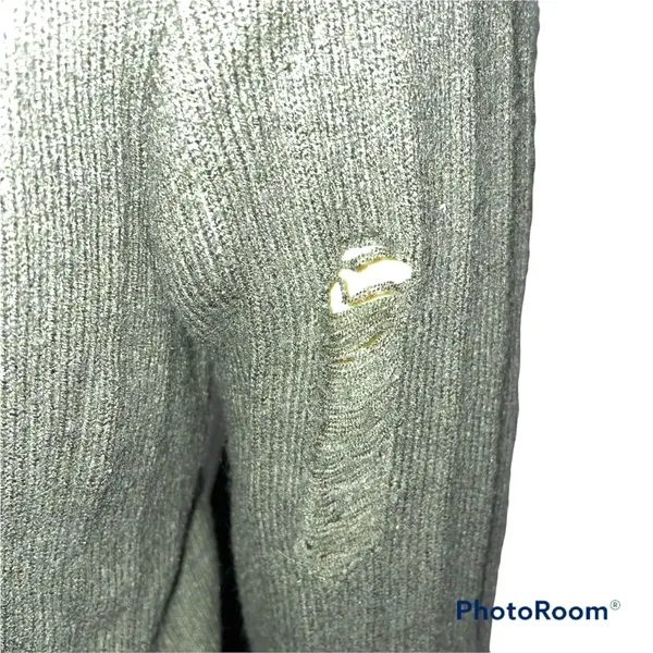 Lace Up Destroyed Cropped Sweater - Image 7