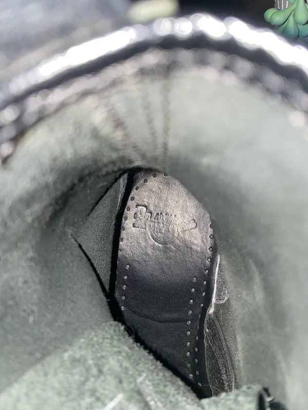 Dr. Martens The Original 1460 All Black Mono Smooth Leather Combat Boots Size 7 - Image 10