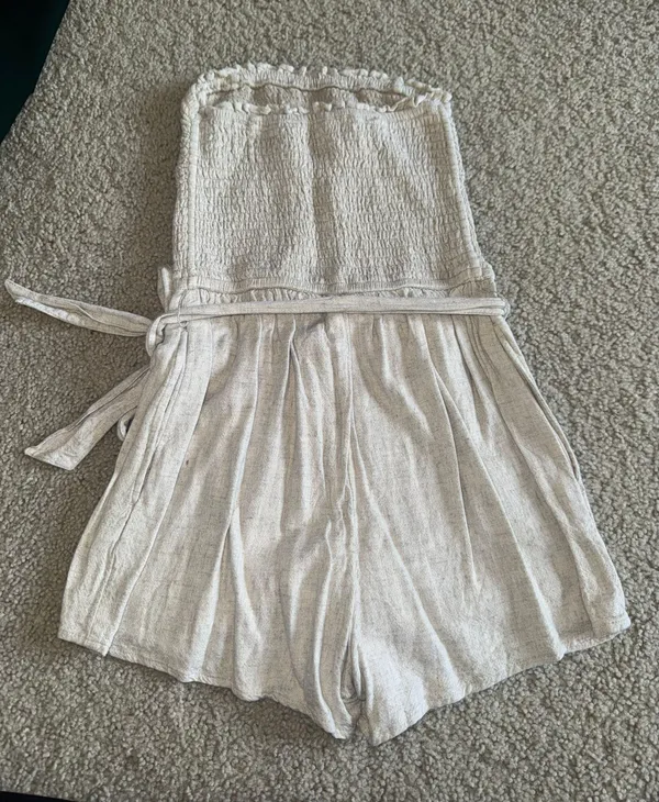 Abercrombie Tie-Front Strapless Romper - Image 4
