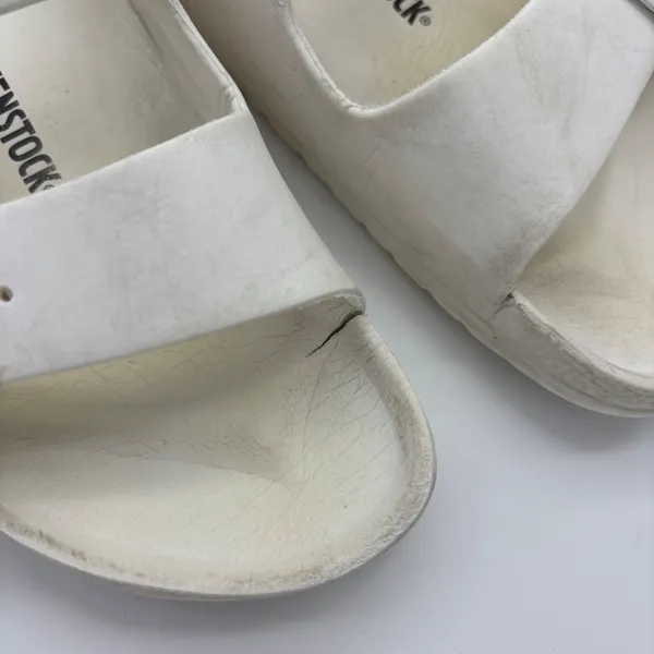 Birkenstock Arizona EVA White Sandals Two Strap Slides EU 37 L6 M4 - Image 7