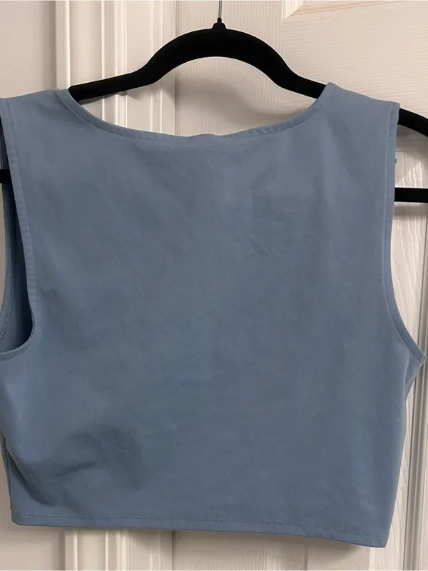 Yogalicious Pale Blue Muscle Tank - Image 6