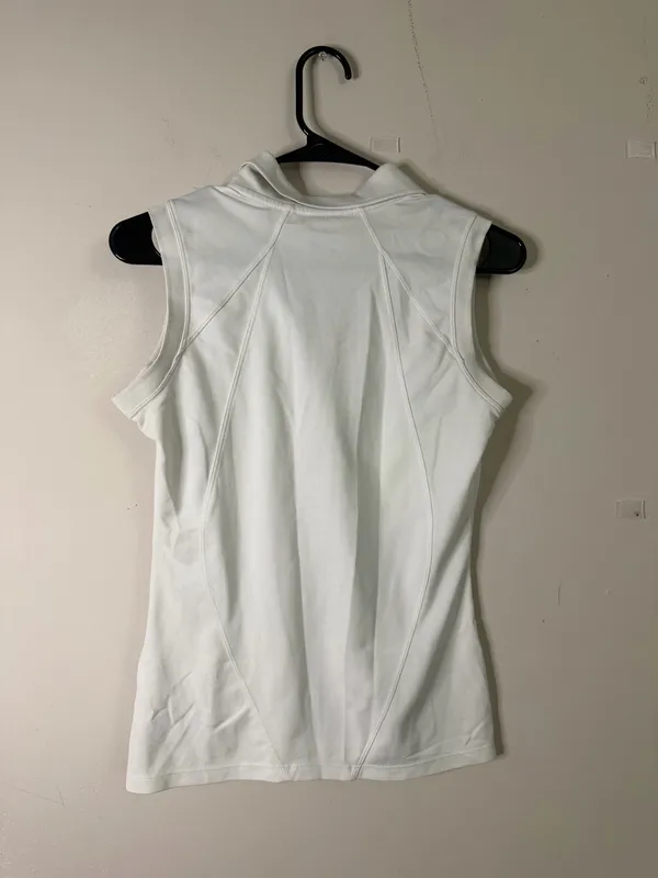 Nike Women's White Sleeveless Tank Top - Image 3