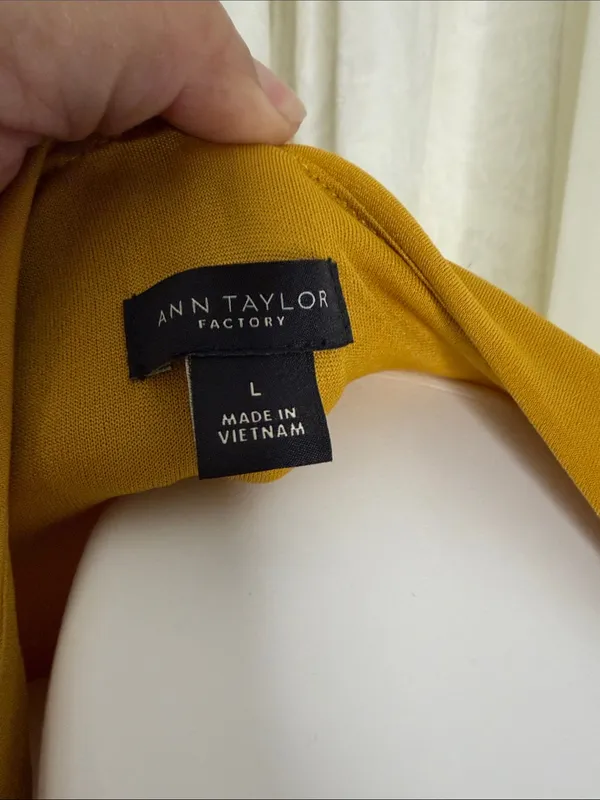 Ann Taylor Factory Mustard Sleeveless Maxi Dress - Image 3