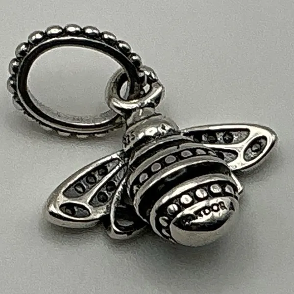 Pandora 398840C01 Sparkling Queen Bee Pendant Sterling Silver CZ Retired - Image 5