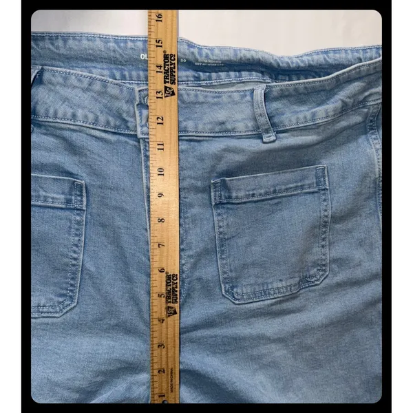 Old Navy Sky-Hi Wide Leg Jeans Womens 20 Light Wash Extra High Rise Denim - Image 4