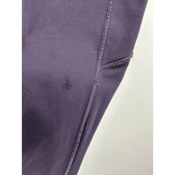 Lululemon Fast and Free 7/8 Dark Purple Pull On Tights Leggings Women's Size 6 - Image 4