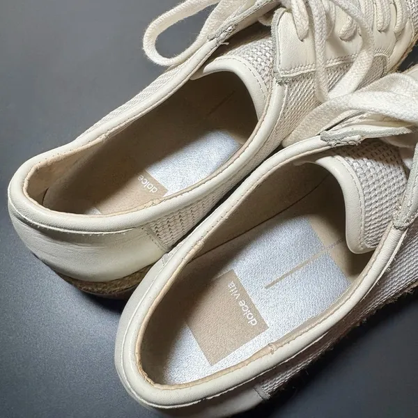 DOLCE VITA Telah White Mesh Platform Shoes - Image 6