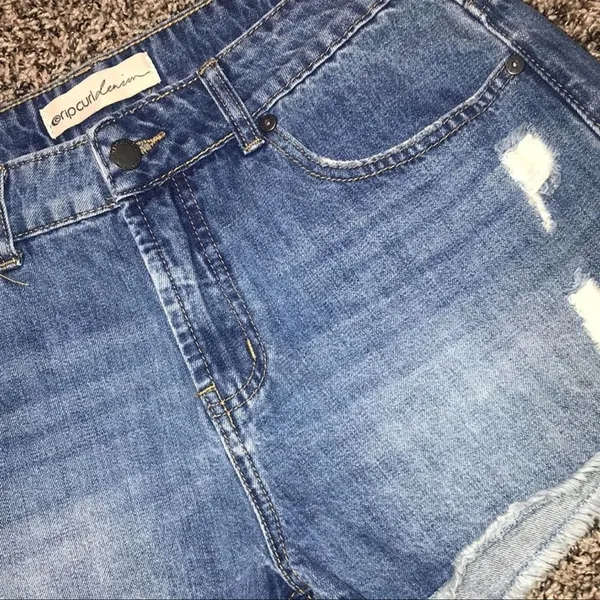 Rip Curl Denim Cutoff Distressed Shorts – Size 30 - Image 2