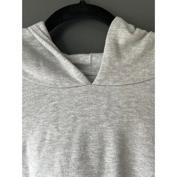 Aerie Offline Size Small Cropped Grey Hoodie Sweatshirt - Image 8