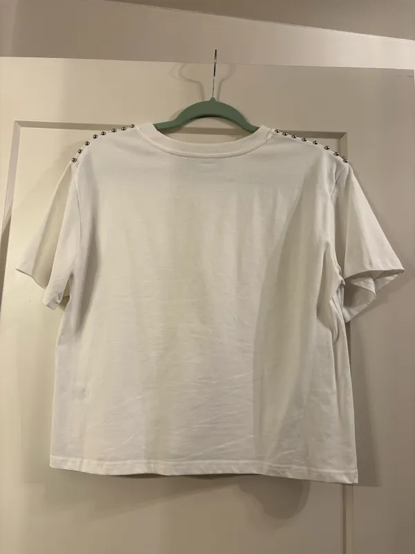 South Boutique Blue B White Studded Shirt - Image 7