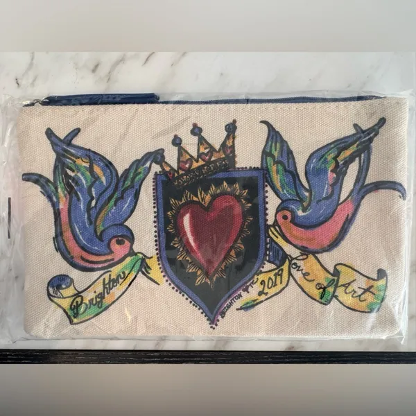 NWT Brighton Love of Art Sparrow Birds Bag - HB Promo Pouch 2019 🕊️ - Image 2