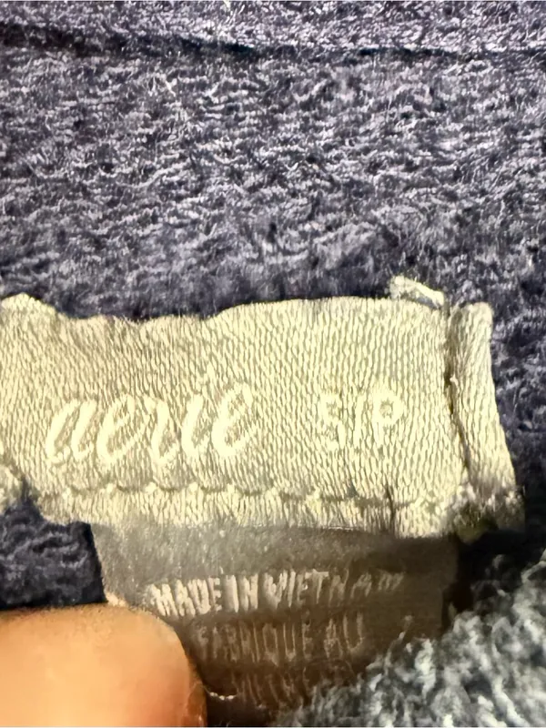 aerie Navy 'SO SALTY' Crewneck lightweight Sweatshirt - Image 2