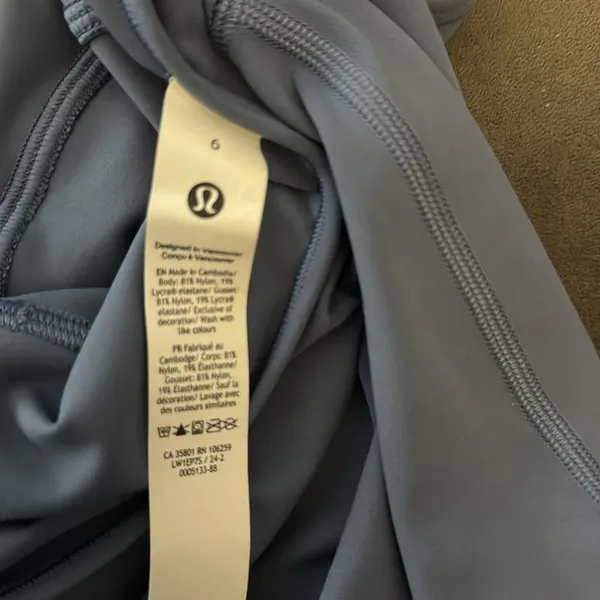 lululemon Align Cross-Back Bodysuit 25” in Oasis Blue - Image 9