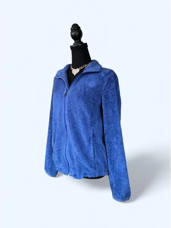 The North Face Gorpcore Outdoor Blue Fleece Zip Up Jacket Size Medium 💙 - Image 5