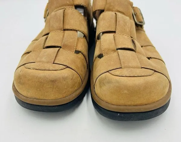 Teva Brunswick Shock Pad Womens Camel Brown Closed Toe Slip-On Sandals Size 7 - Image 8