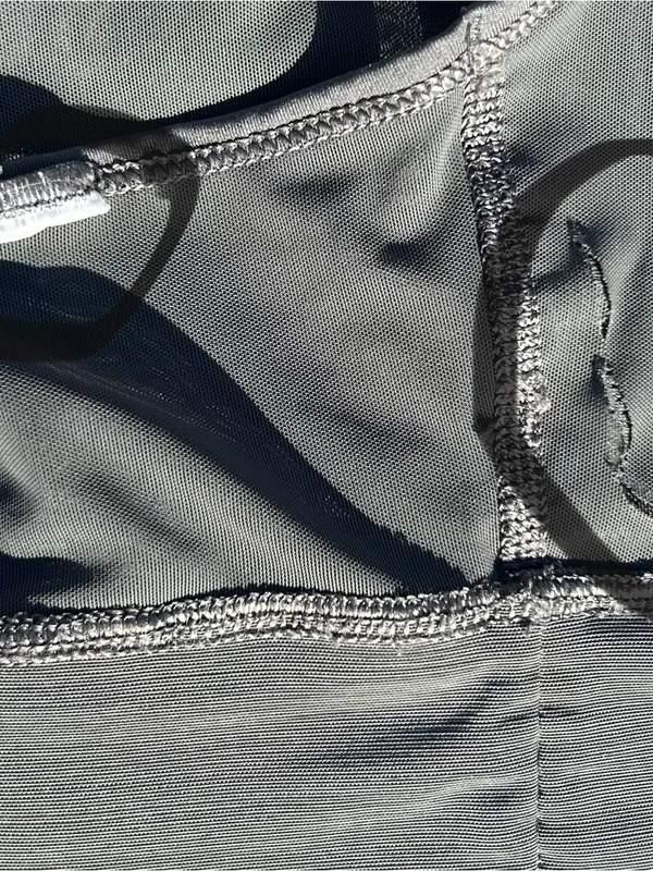 Nike Pro Swoosh Mesh Medium Support Padded Sports Bra Grey Teal Size Large - Image 4