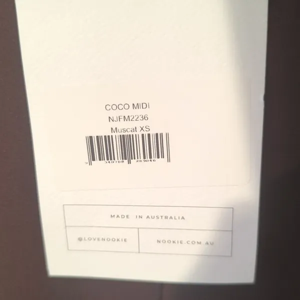NWT Nookie XS Coco Midi Muscat Plum Cut Out One Shoulder Bodycon Cocktail Dress - Image 7