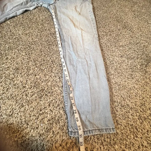 Vintage‎ Tommy Hilfiger Women Light Wash Distressed Flare Jeans Size 14R - Image 8