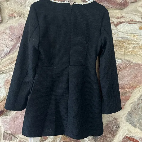 Commense Square Neck Pearl Beaded Dress size L - Image 6