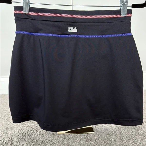 Fila Women's Black‎ Golf Skort with Pink and Blue Accents Sz XS - Image 5