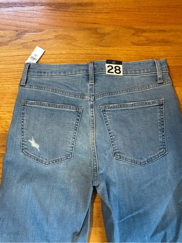 Gap Kick Fit High Rise Denim Slim Stretch Jeans Blue Women's Size 28/6 Short NWT - Image 7